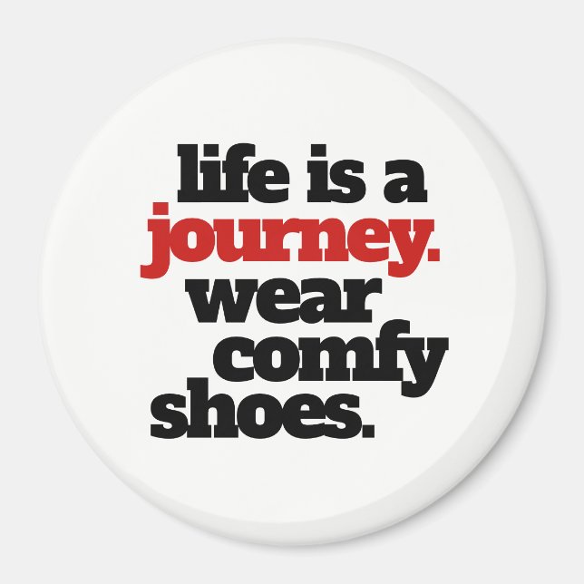 Funny Life is a Journey ... Magnet (Front)