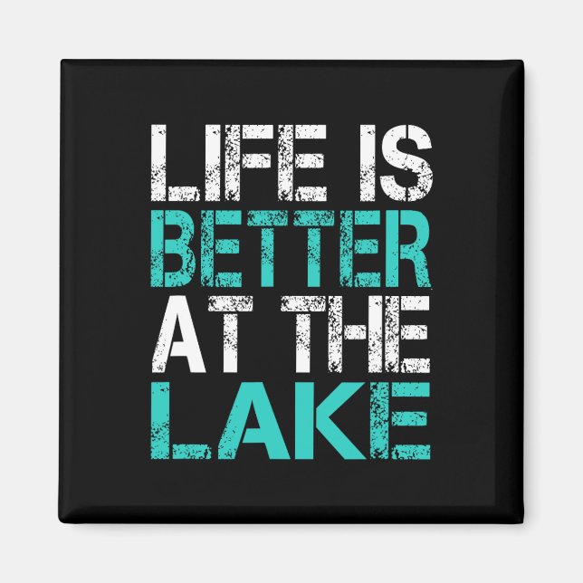 Funny Life Is Better At The Lake Camping Summer Va Magnet (Front)