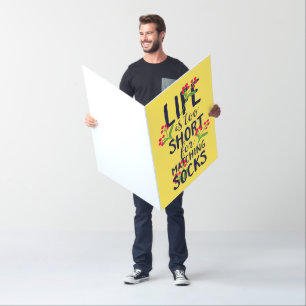 Funny Life is Too Short for Matching Socks Card