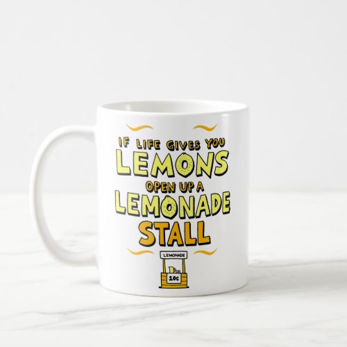 Funny Life Lessons Lemons Retro Jokes Funny Typogr Coffee Mug