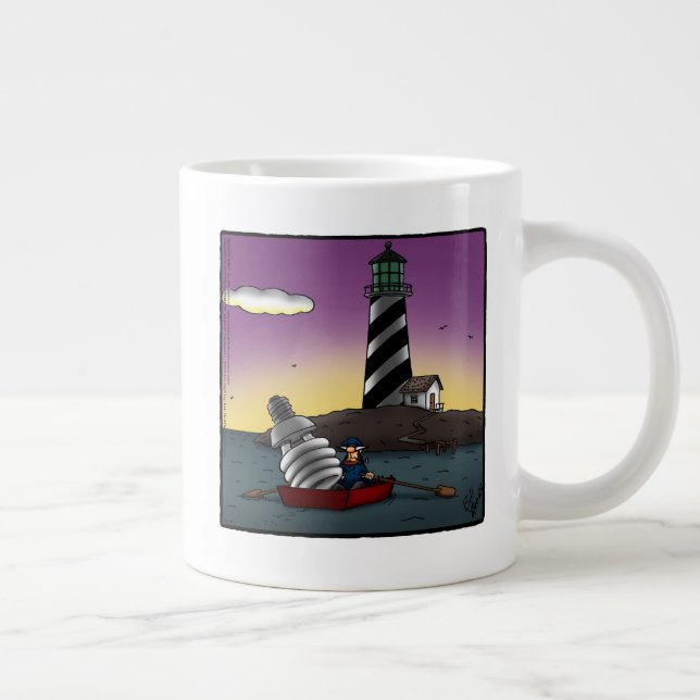 Funny Lighthouse Humor Coffee  Mug (Right)