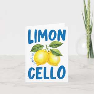 Funny Limoncello La Dolce Vita Italian Lemon Card