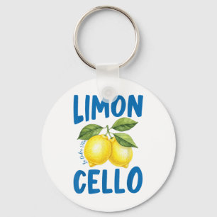 Funny Limoncello La Dolce Vita Italian Lemon Keychain
