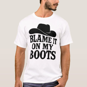 Funny Line Dancing Boots T-Shirt