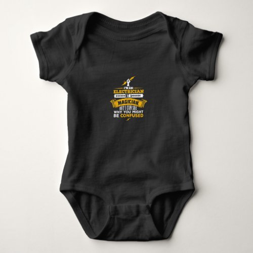 Funny Lineman Gift  An Electrician Baby Bodysuit