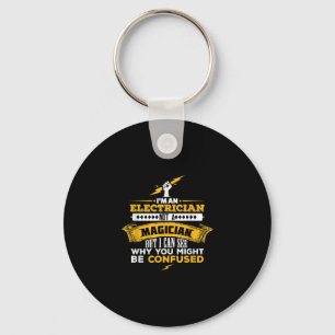 Funny Lineman Gift An Electrician Keychain