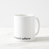 Funny Linux Sudo Caffeine White Mug (Front Right)