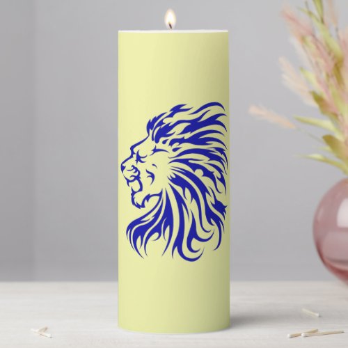 funny lion lovers giftslion art kidslion artwork pillar candle