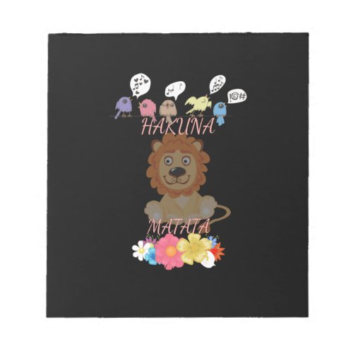 Funny lion notepad