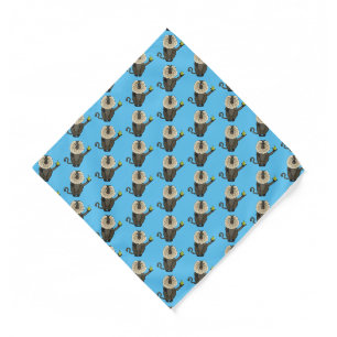 Funny lion tailed macaque monkey cartoon bandana