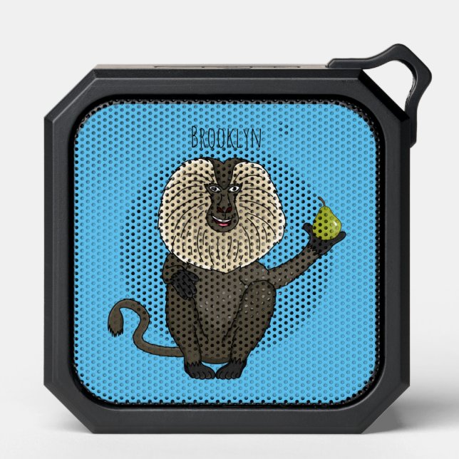 Funny lion tailed macaque monkey cartoon bluetooth speaker (Front)