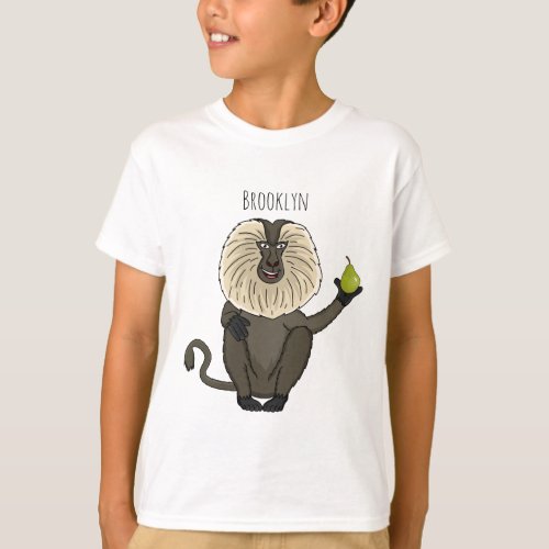 Funny lion tailed macaque monkey cartoon T_Shirt