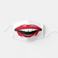Funny Lips Open Mouth Face Mask