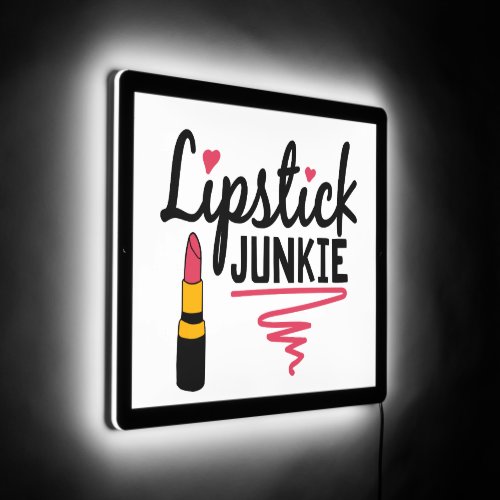 funny lipstick lovers words LED sign
