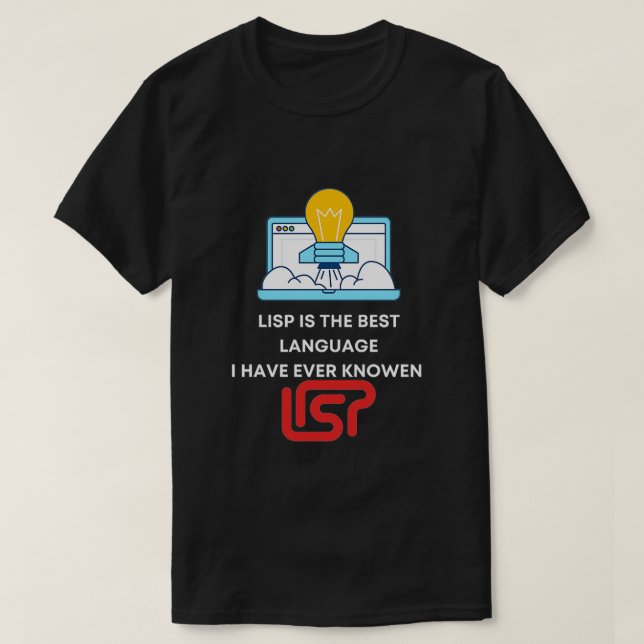Funny LISPs Users Developer Gift JAVA IS THE BEST  T-Shirt (Design Front)