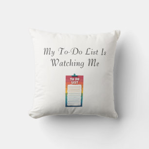 Funny List Watching Pillow