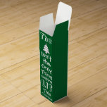 Funny Lit Tree Wine Box<br><div class="desc">Funny Wine Box says The (Tree) Isn't the Only Thing Getting Lit This Christmas. Makes a Great Gift!</div>