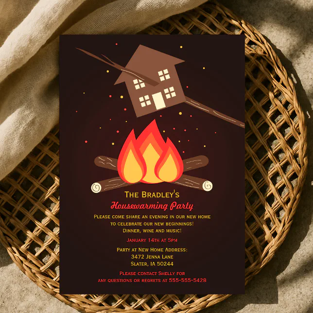 Funny Literal Housewarming Party - Modified Invitation | Zazzle