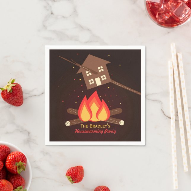 Funny Literal Housewarming Party Napkins (Insitu)