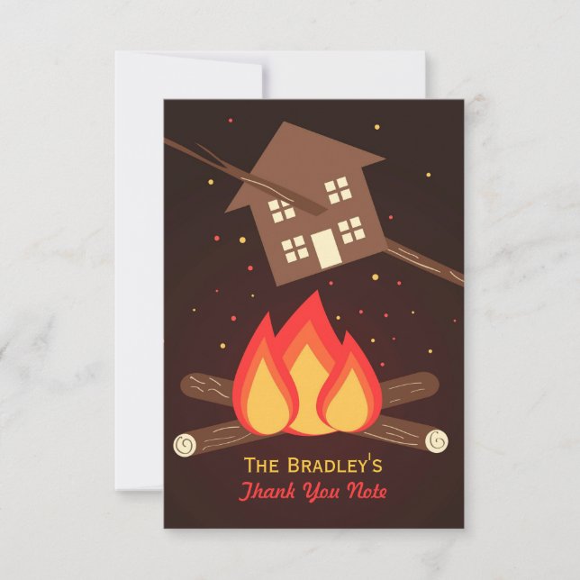 Funny Literal Housewarming Party Thank You Card (Front)