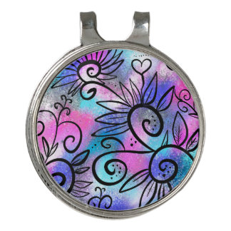 Funny little bird golf hat clip