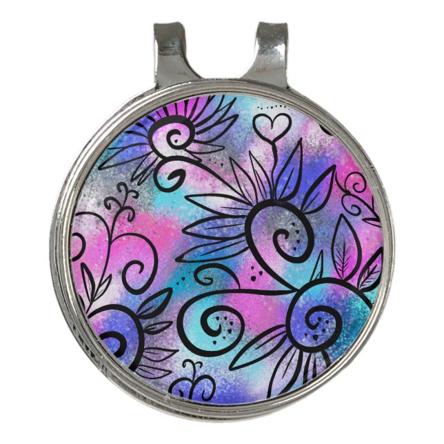 Funny little bird golf hat clip (Front)