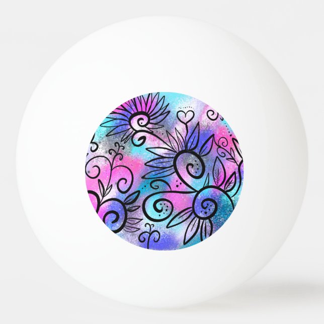 Funny little bird ping pong ball (Front)