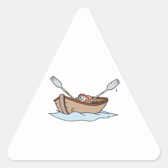 funny little boy in boat stickers