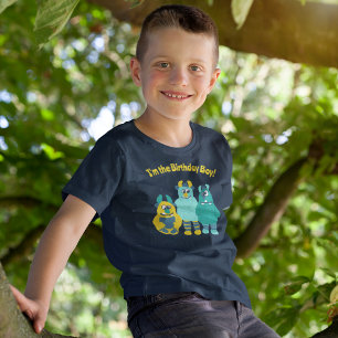 Funny Little Cartoon Monsters Boys Birthday T-Shirt