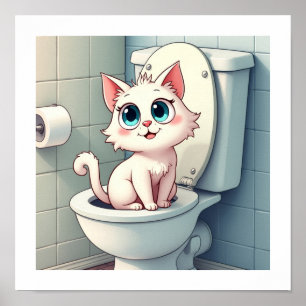 Funny little cat poster