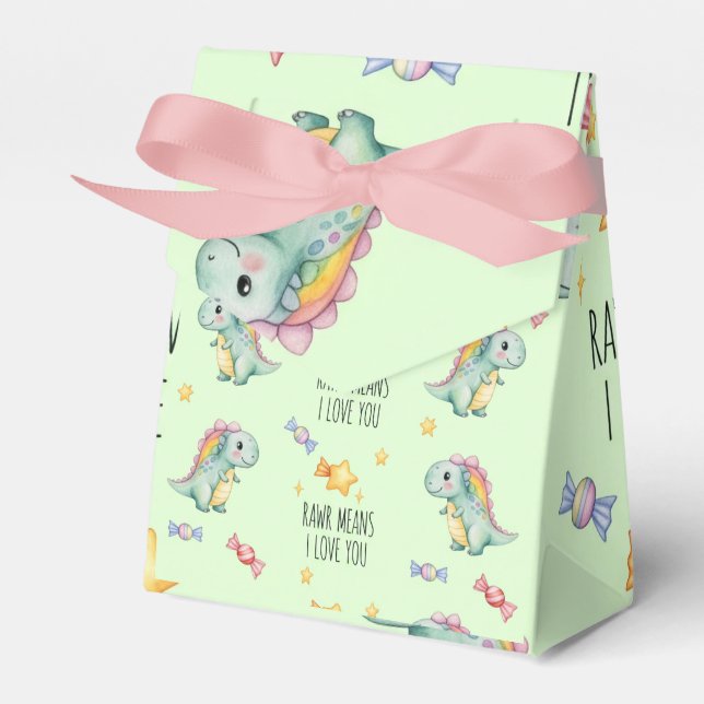 Funny little dinosaurs by Natasha Us   Favor Boxes (Front Side)