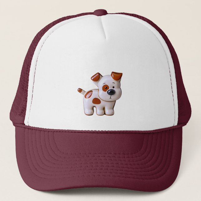 Funny little dog trucker hat (Front)