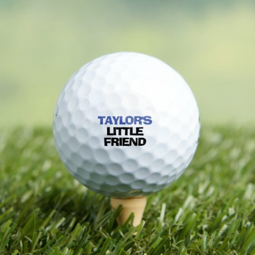 Funny Little Friend Personalized Golf Balls