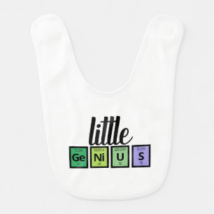 Funny Little GeNiUS Periodic Table Element Symbols Baby Bib