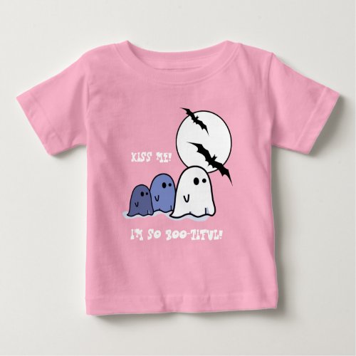 Funny Little Ghosts Halloween Baby T_Shirt
