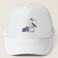 Funny Little Ghosts. Halloween Hats