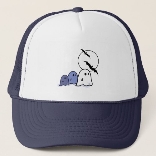 Funny Little Ghosts Halloween Trucker Hat