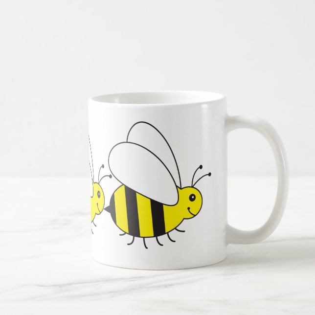 Funny Little Honey Bee Cute Coffee Mug (Right)