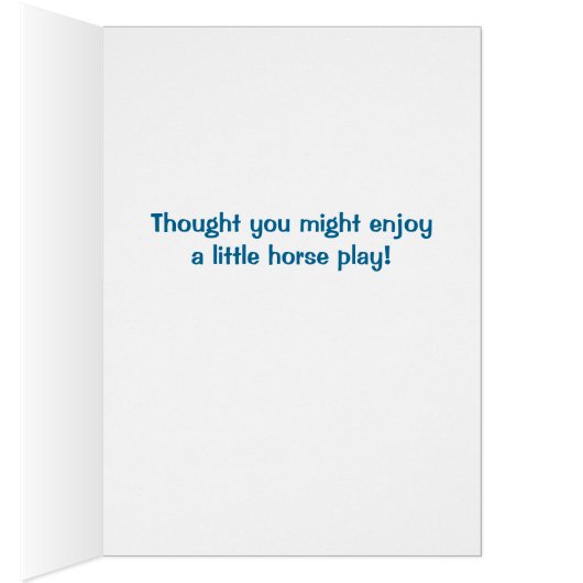 Funny Little Horse Play (Inside (Right))