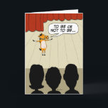 Funny Little Horse Play Happy Birthday Card<br><div class="desc">This funny birthday card features a little horse play. If all the world's a stage,  there must be room for a dramatic little horse,  right? 

Thanks for choosing this original design by © Chuck Ingwersen and supporting me — an independent artist! I post cartoons every day on Instagram: https://www.instagram.com/captainscratchy</div>
