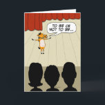 Funny Little Horse Play Happy Birthday Card<br><div class="desc">This funny birthday card features a little horse play. If all the world's a stage,  there must be room for a dramatic little horse,  right? 

Thanks for choosing this original design by © Chuck Ingwersen and supporting me — an independent artist! I post cartoons every day on Instagram: https://www.instagram.com/captainscratchy</div>