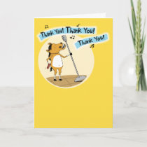 Funny Little Horse Thank You Card