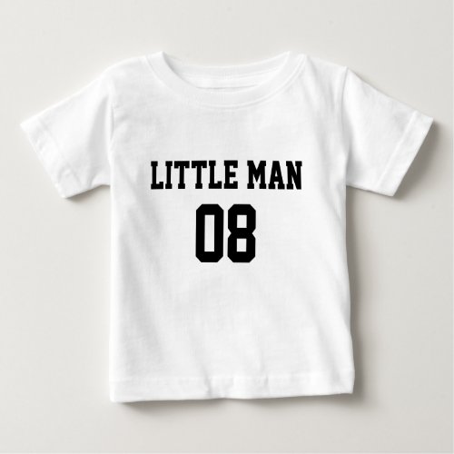 Funny little Man sport fan fathers day Baby T_Shirt