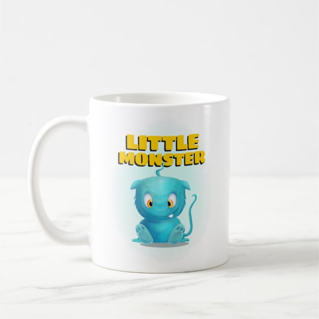 Funny Little Monster Coffee Mug (Left)