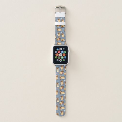 Funny Little Pugs Apple Watch Band