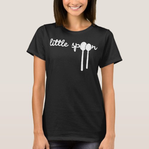 Funny Little Spoon In Big Little Spooning Couple L T_Shirt