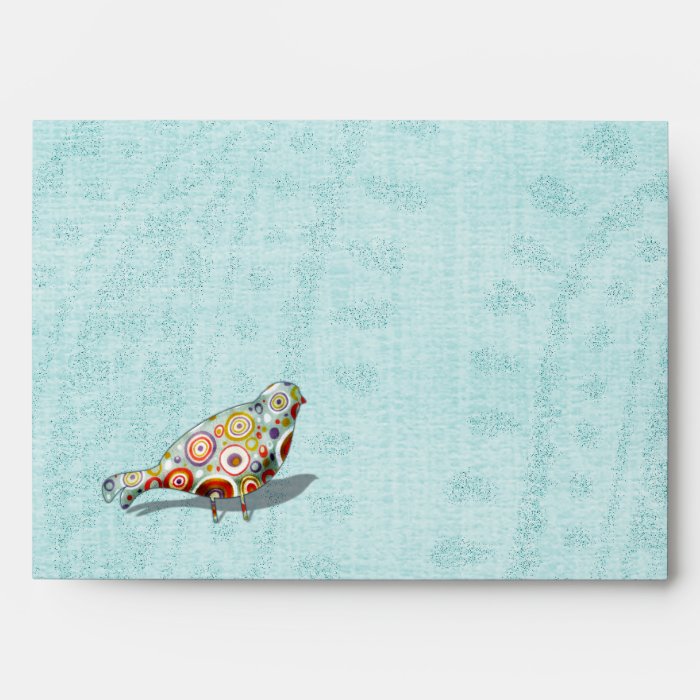 Funny Little Whimsical  Bird Envelopes