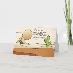 Funny Lives In The Desert Thinking of You Miss You Card