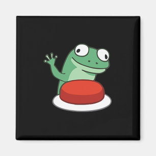 Funny Lizard Button Meme _1 Magnet