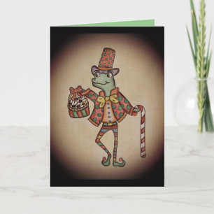 Funny Lizard Christmas Card
